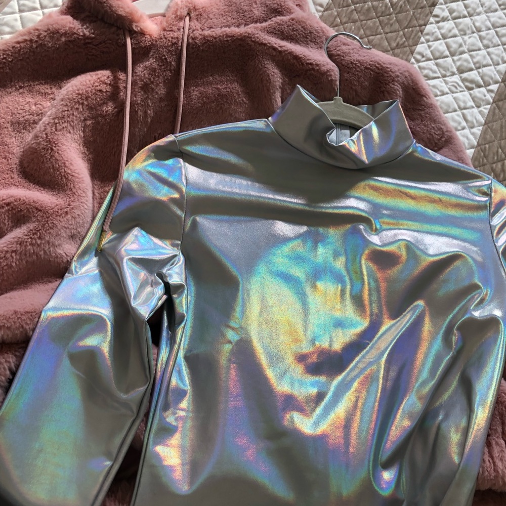 Metallic Body Suit with measurements